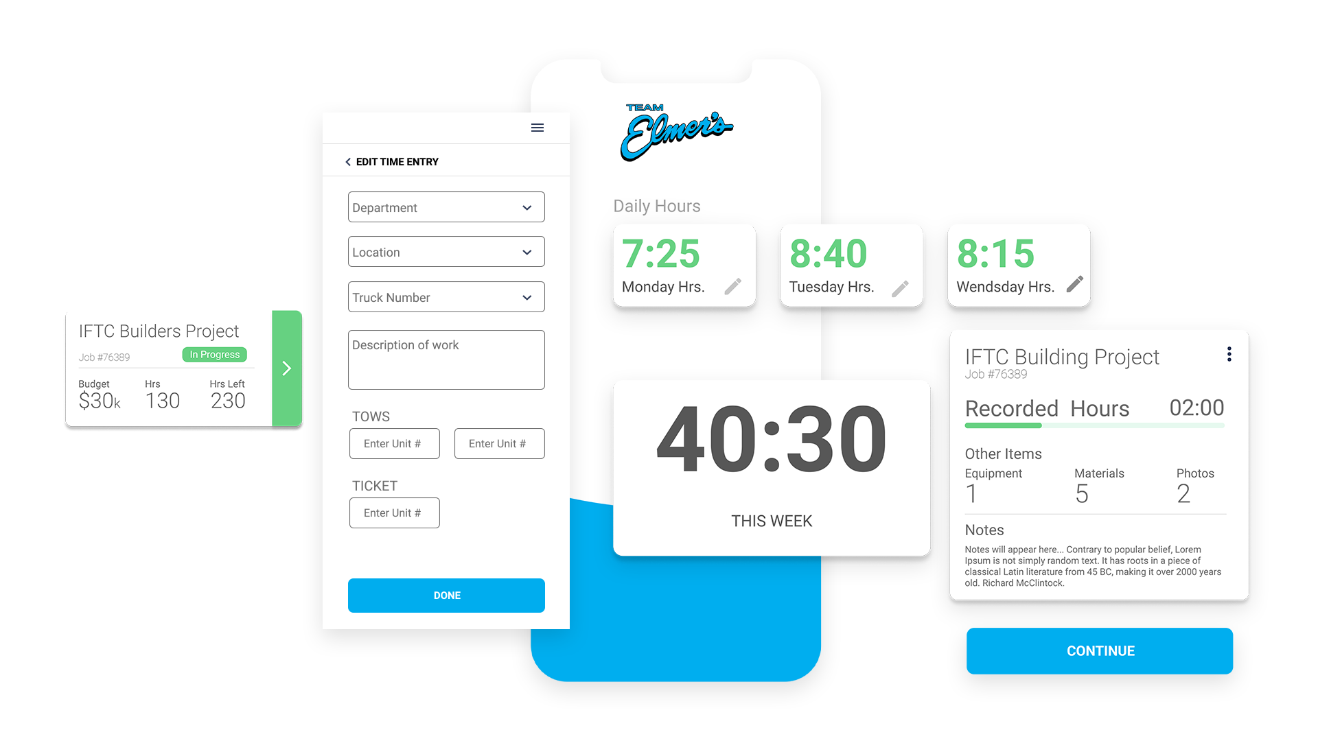 Team Elmer's custom software