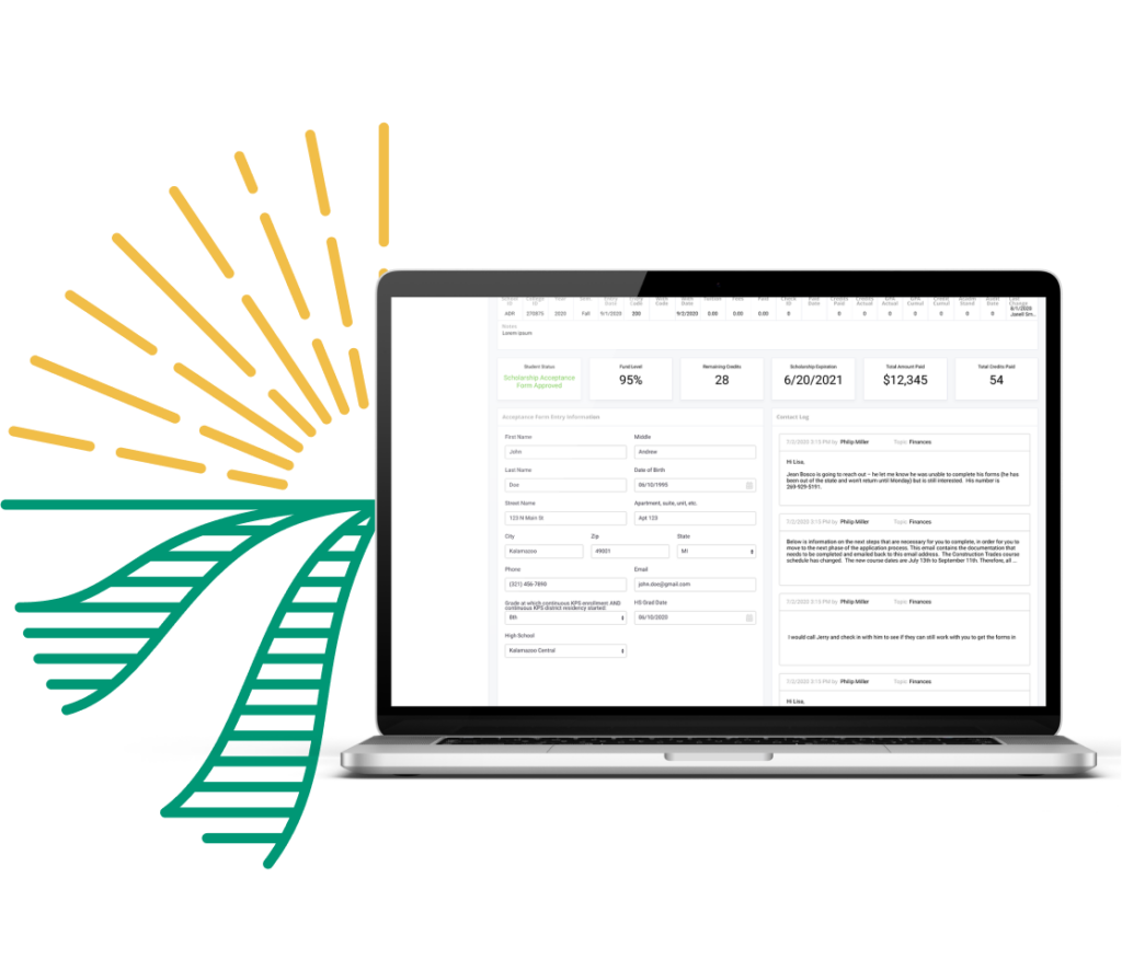 How Custom Software is Powering Michigan's Community Scholarship Program 1 custom database portal