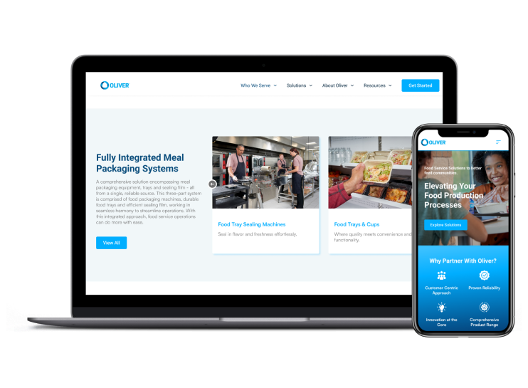 Oliver Packaging Website Mockups 1